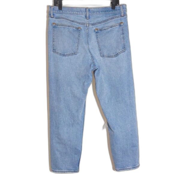 Abercrombie & Fitch Women's Distressed The Mom High Jeans Light Wash 31S EUC - Picture 8 of 16